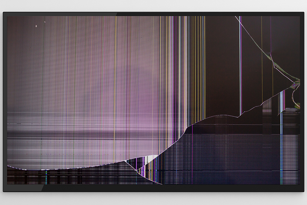 damaged video wall
