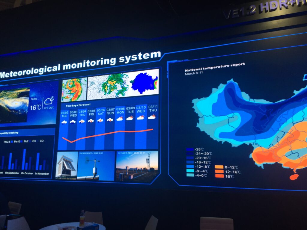 Command and control video wall